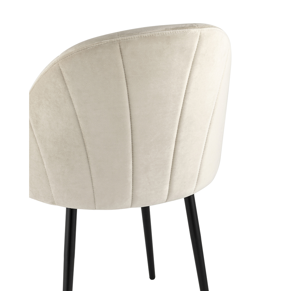 Комплект стульев Stool Group для кухни Логан велюр бежевый 2 шт - фото 7