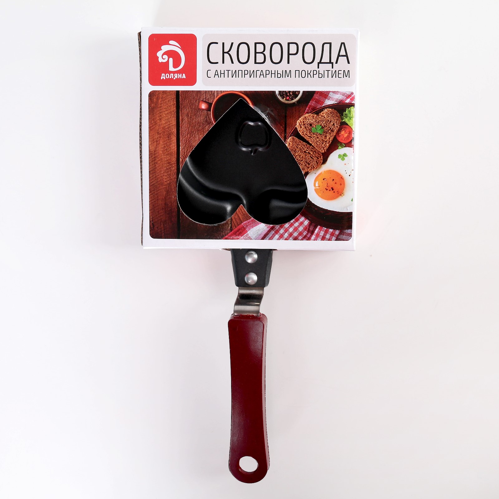 Сковорода Доляна с антипригарным покрытием «Яблоко» 12 см - фото 5