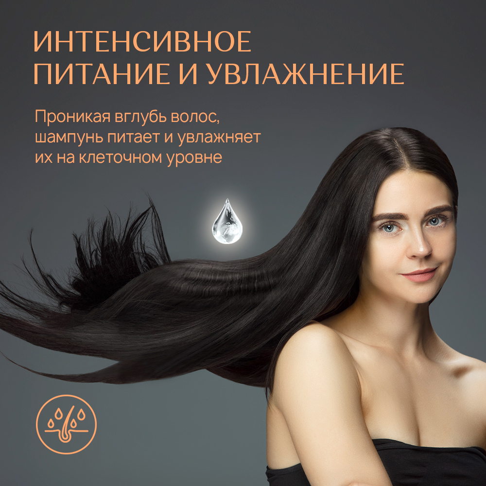 Шампунь для волос Liby увлажняющий с маслом макадамии 800 мл - фото 3