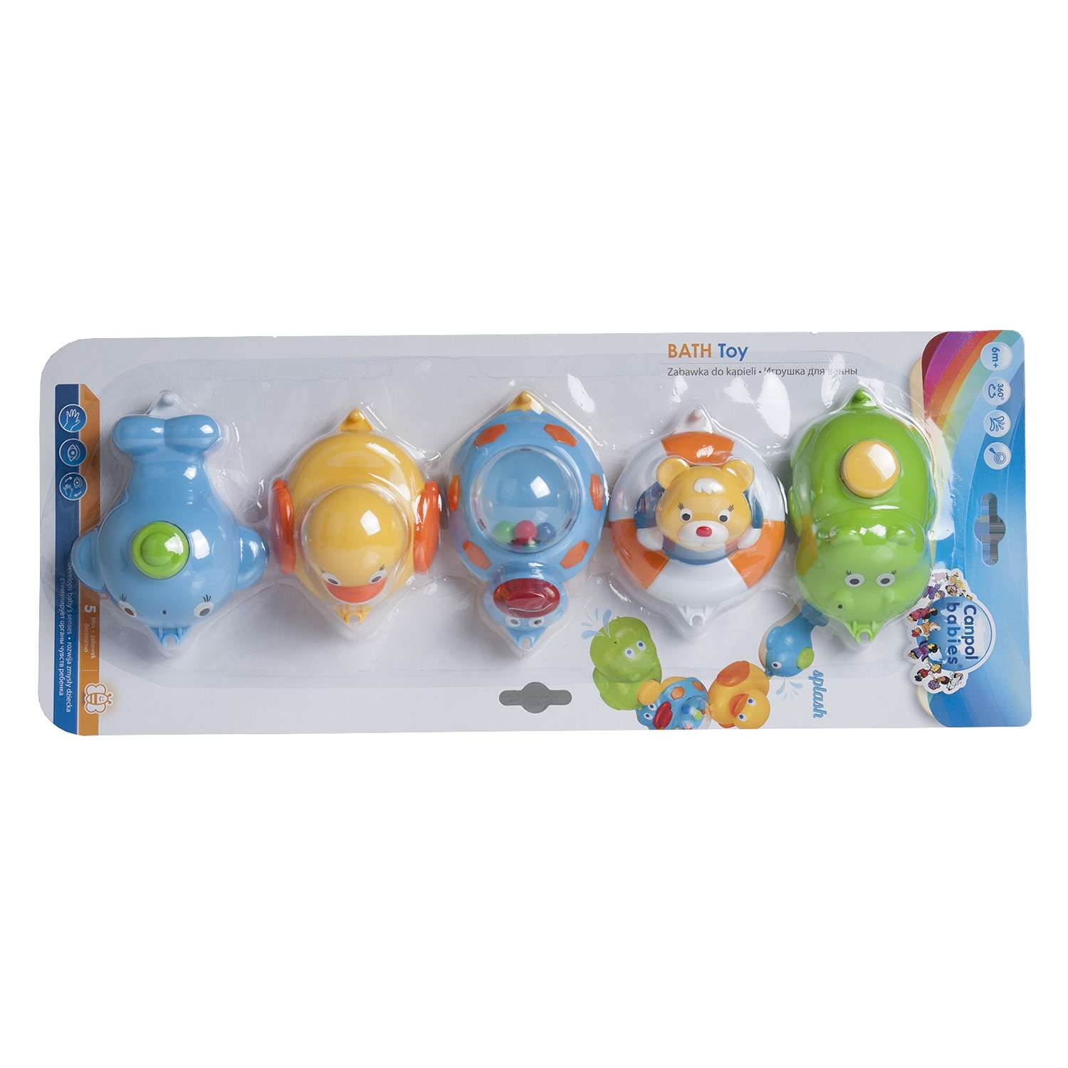 Игрушки для ванны Canpol Babies 5 фигурок - фото 2