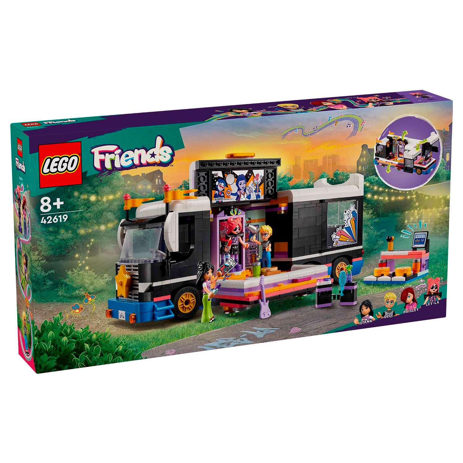 Конструктор детский LEGO Friends Автобус Поп-звезды 42619 - фото 12