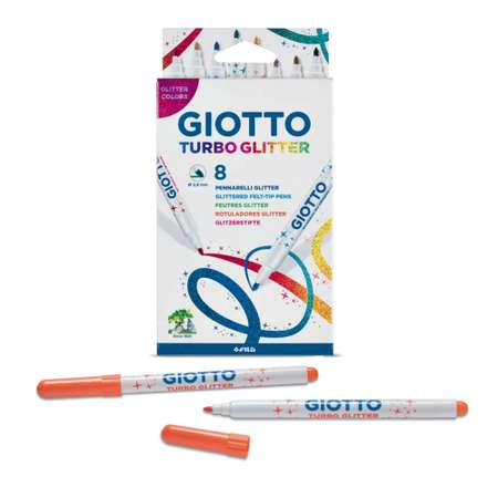Набор фломастеров глиттеров GIOTTO Giotto Turbo Glitter 8 цветов