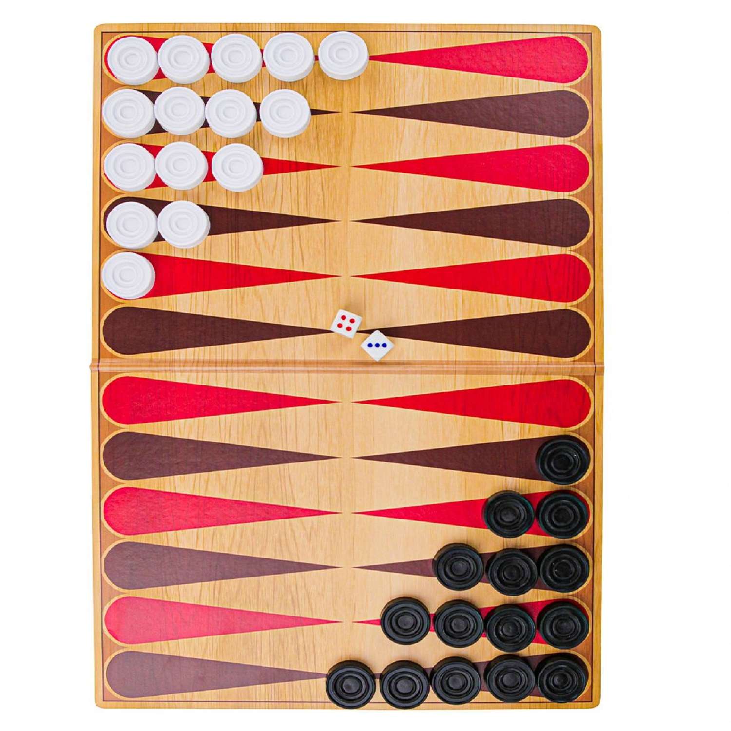 Настольная игра Рыжий кот 3 в1 Шахматы Шашки Нарды в большой коробке - фото 9