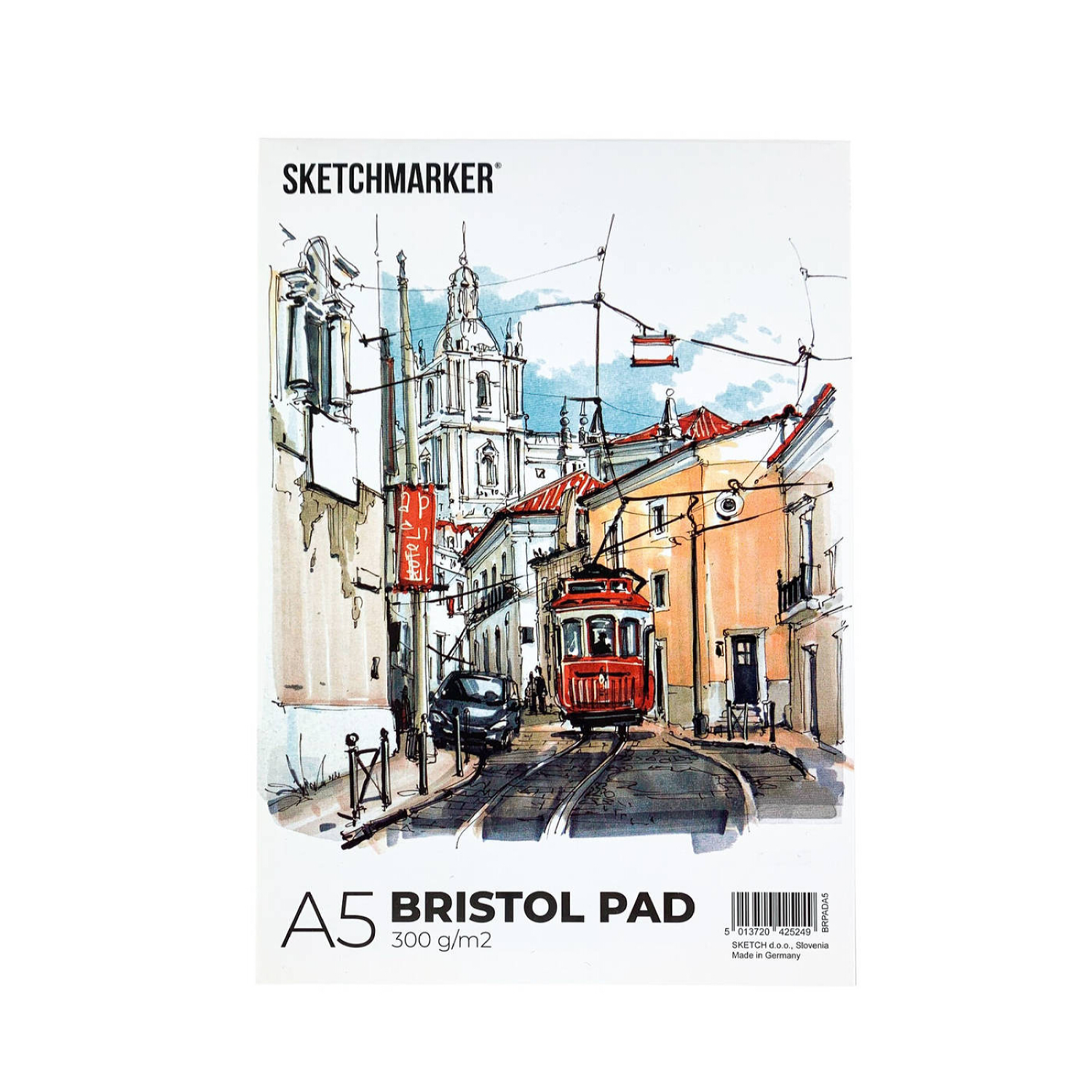 Альбом-склейка SKETCHMARKER BRISTOL PAD A5 20 листов - фото 1