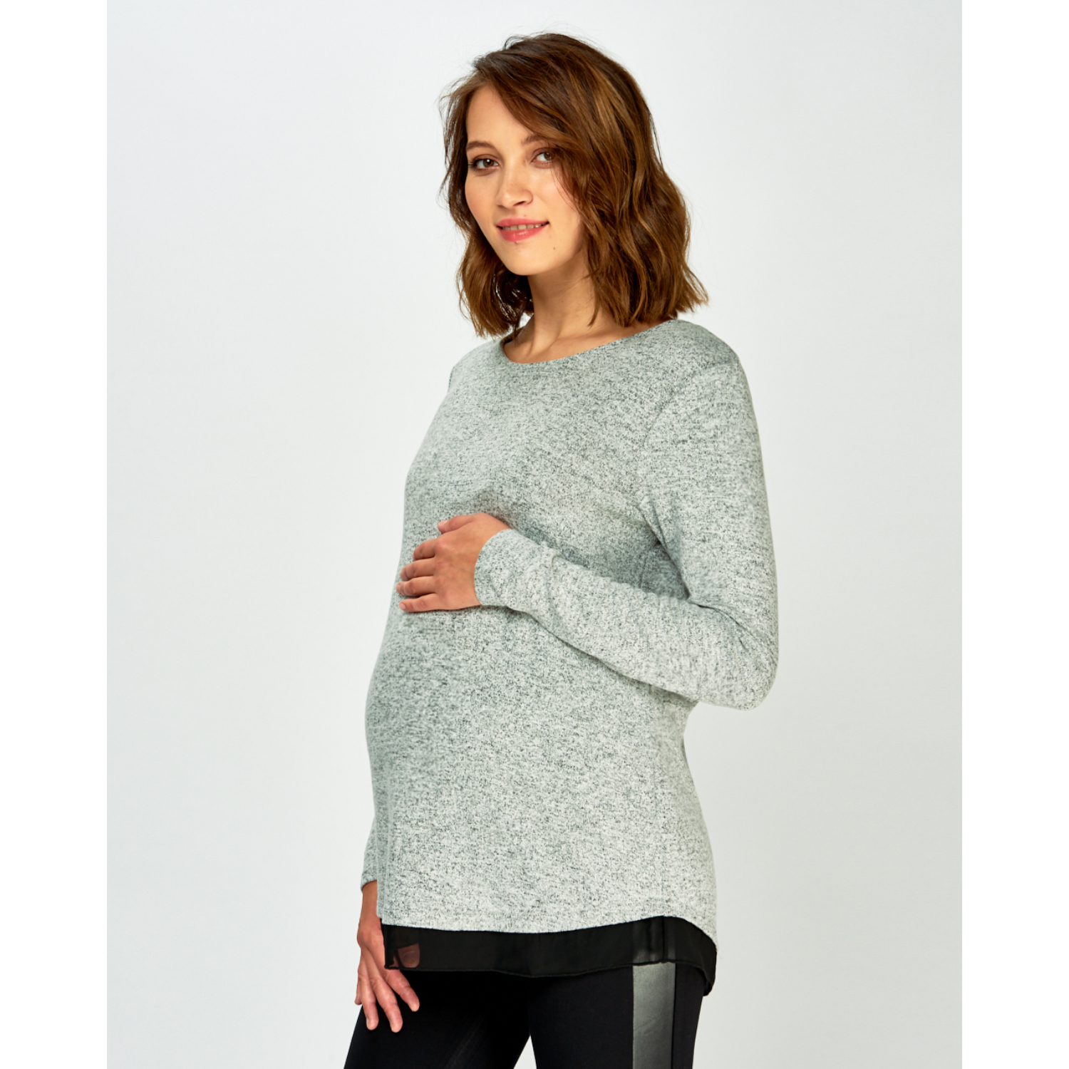 Джемпер для беременных Just Mom Ulla AW19-CC4286-mat-GG - фото 1