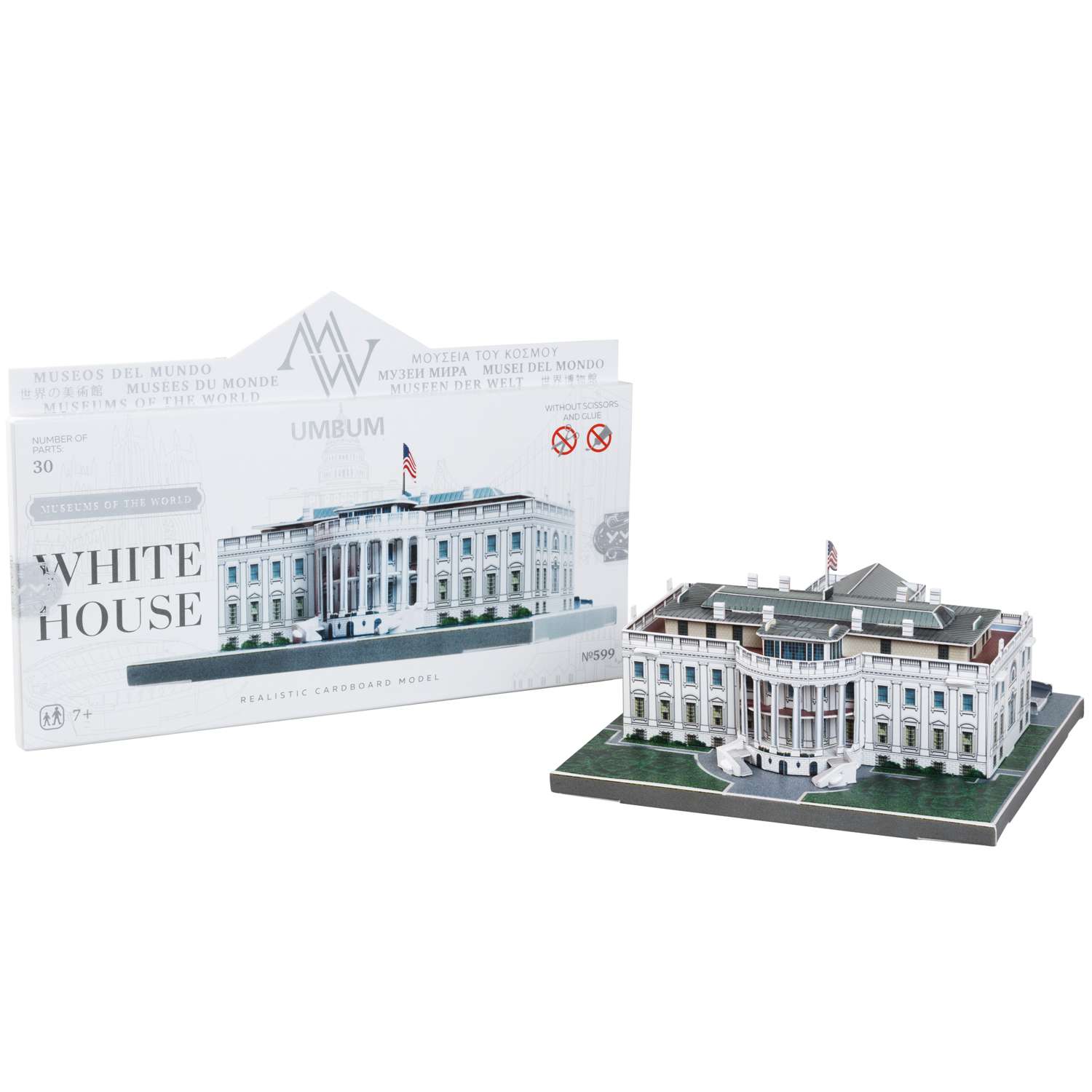 Сборная модель Умная бумага Города в миниатюре Белый дом 599 599 - фото 5
