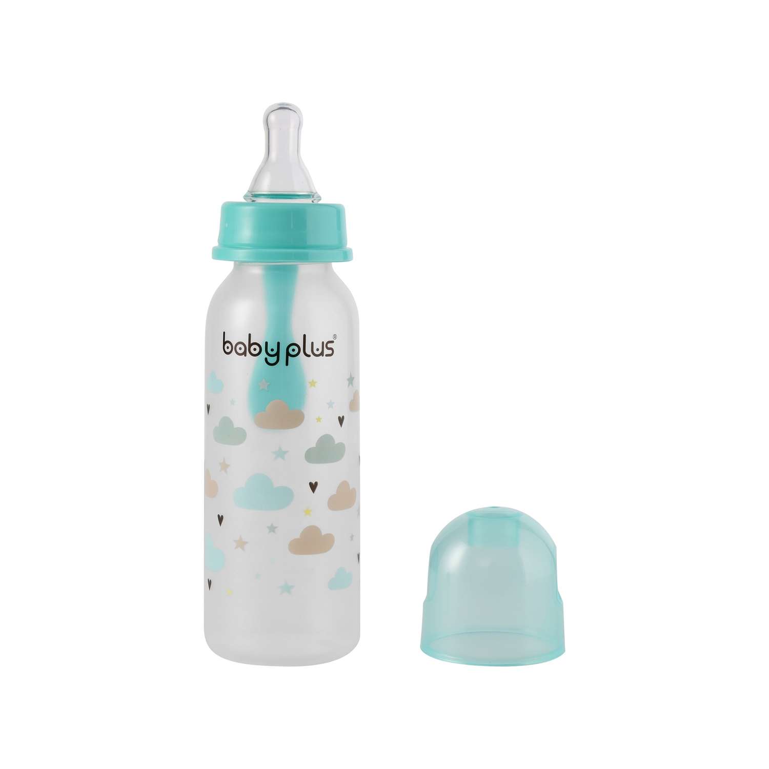 Бутылочка для кормления Baby Plus с ложкой и соской BP5114-C-3 250 мл бирюзовая - фото 2