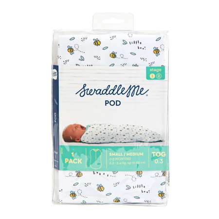 Конверт для пеленания Summer Infant Swaddlepod Пчелки на молнии S 58986