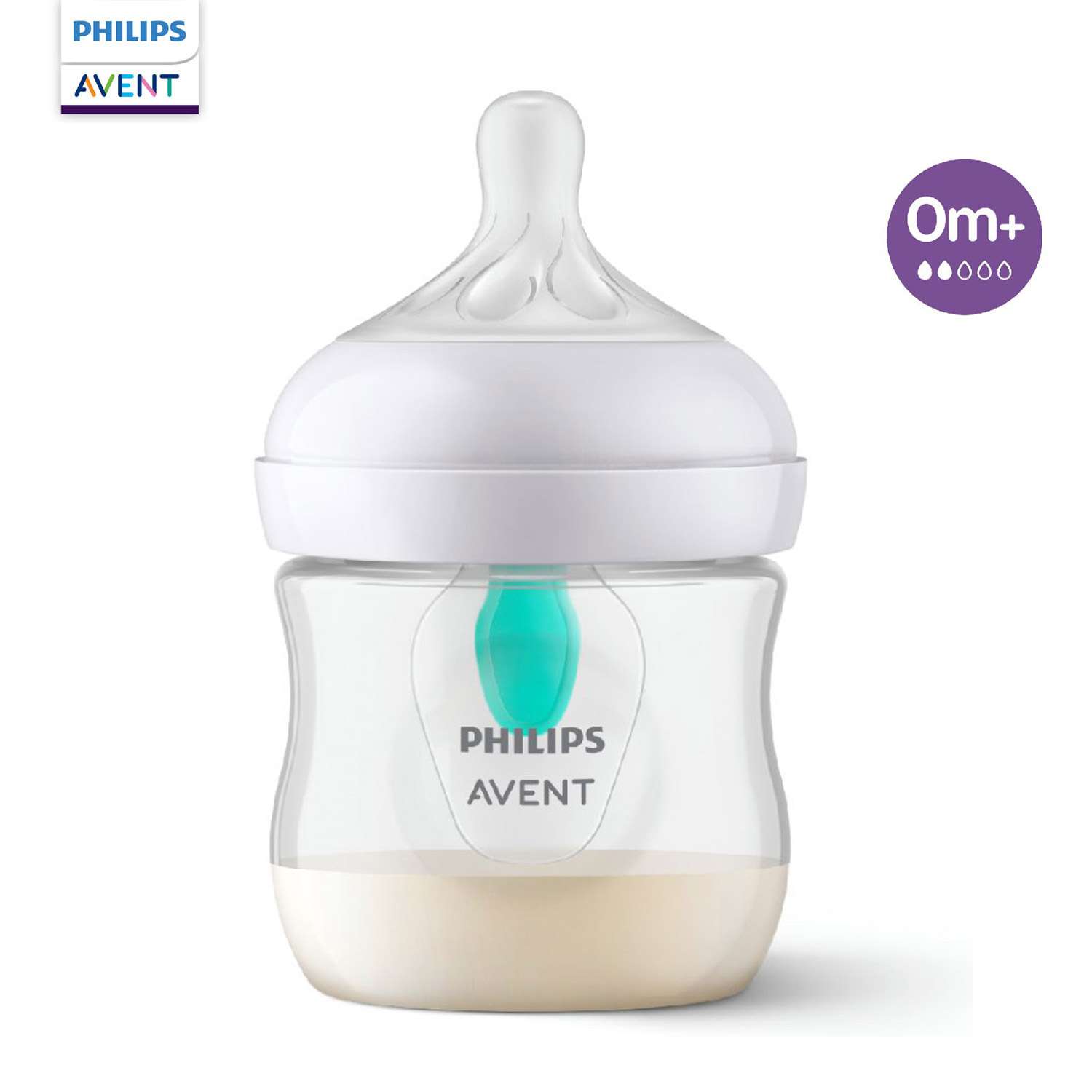 Бутылочка для кормления Philips Avent Natural Response с клапаном AirFree 125 мл c 0месяцев SCY670/01 - фото 1