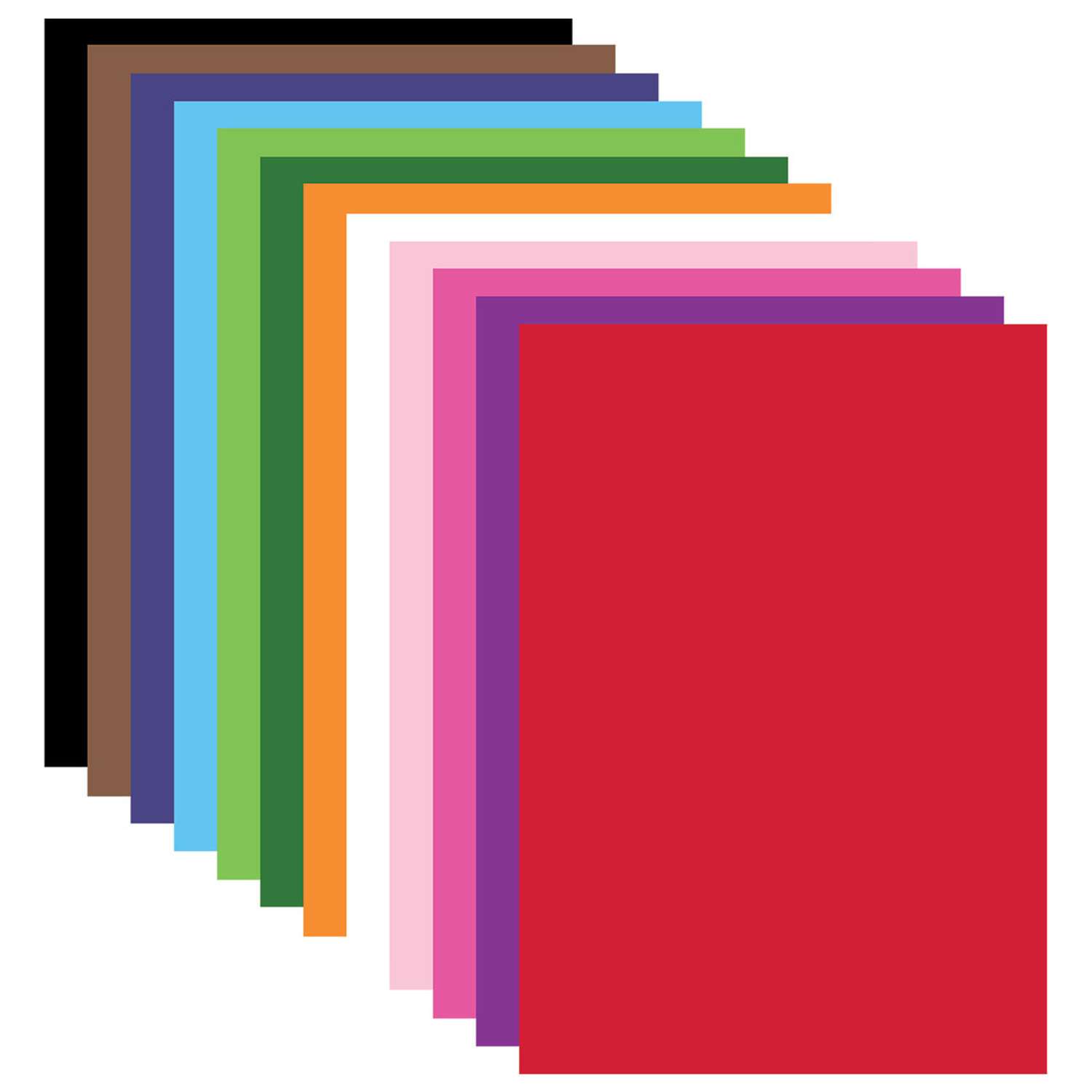 Картон цветной Brauberg А4 тонированный в массе 48л 12 цветов - фото 10
