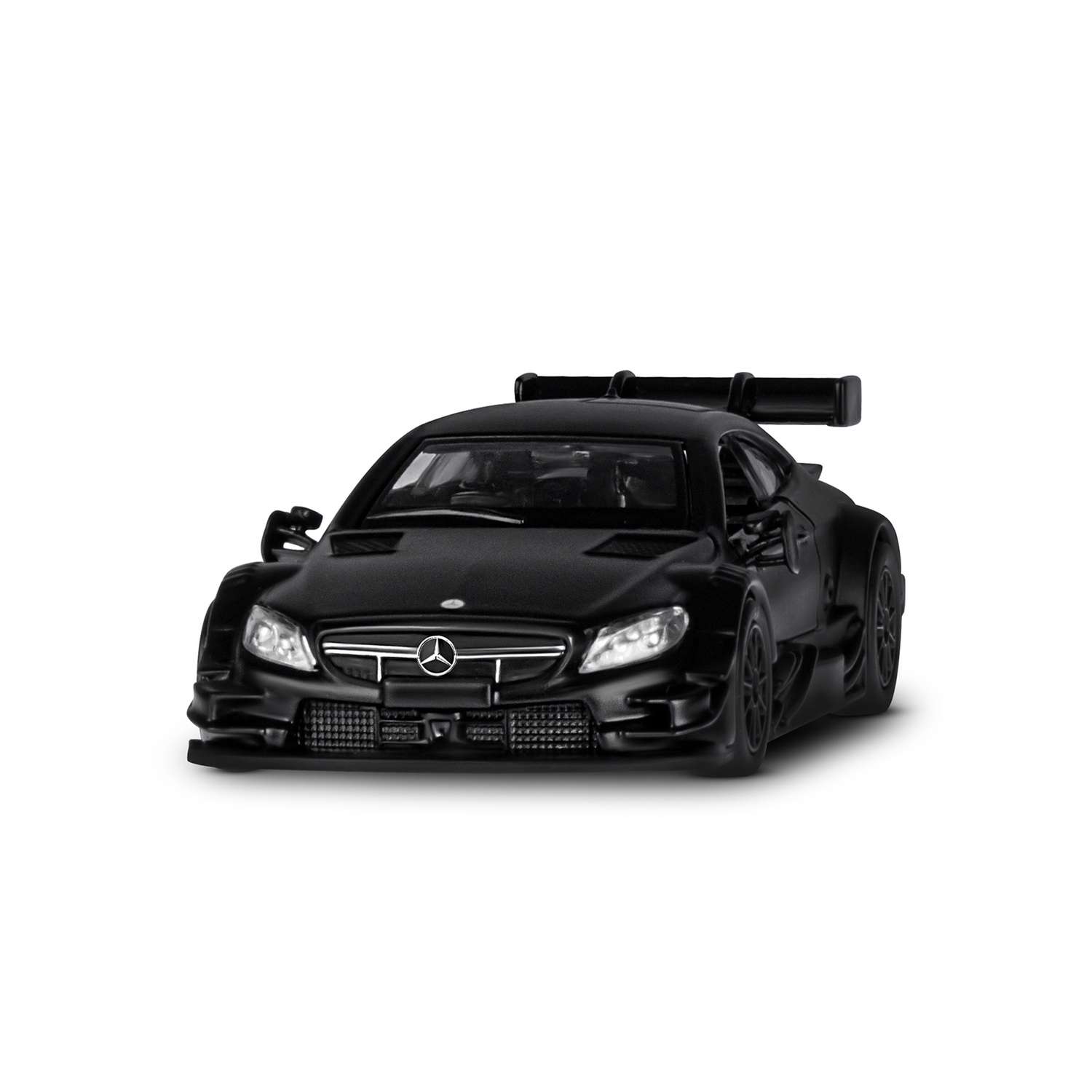 Машинка металлическая АВТОпанорама Mercedes-AMG C 63 DTM черный матовый инерция JB1200179 - фото 9