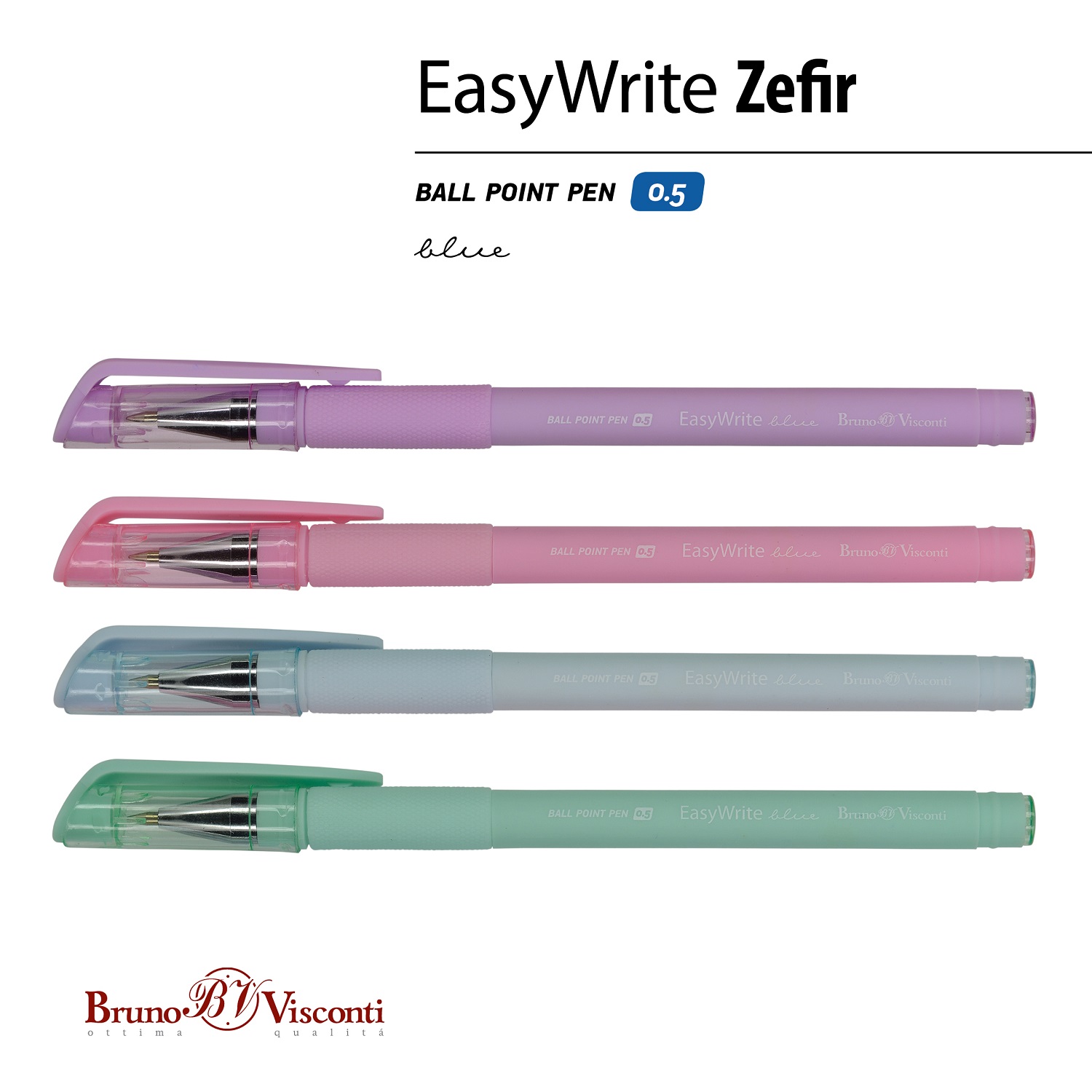 Набор из 5-ти шариковых ручек Bruno Visconti EasyWrite Zefir - фото 4