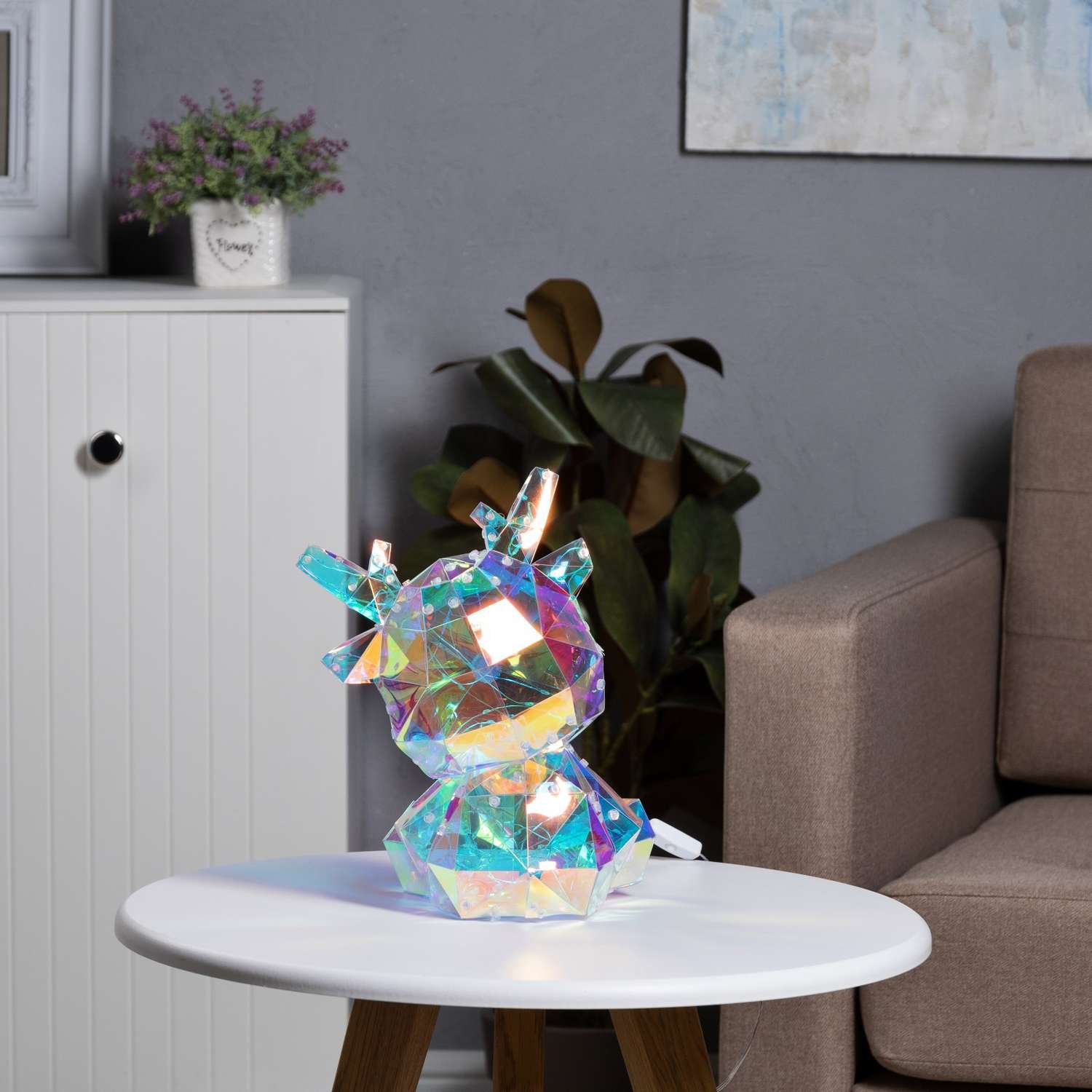 Светодиодная фигура Sima-Land «Оленёнок» 30 × 20 × 7 см пластик 220 В свечение белое - фото 4
