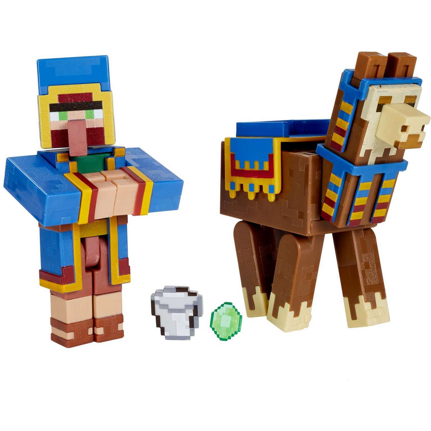 Набор фигурок Minecraft Странствующий торговец и Лама GTP29 - фото 3