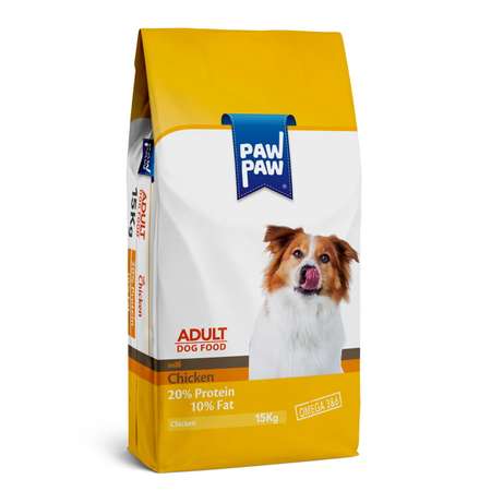 Корм для собак Paw paw 15кг Adult Dog Food with Chicken с курицей сухой