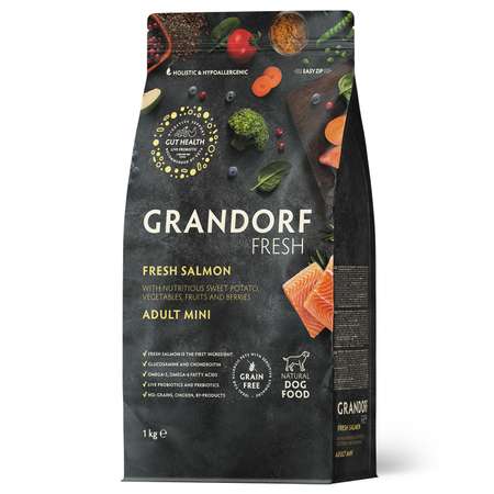 Корм для собак GRANDORF FRESH 1 кг лосось