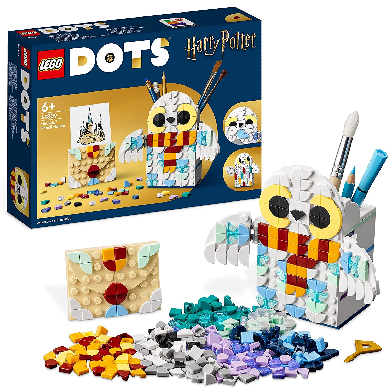 Конструктор детский LEGO Dots Подставка для карандашей с совой Буклей 41809  купить по цене 3010 ₽ в интернет-магазине Детский мир