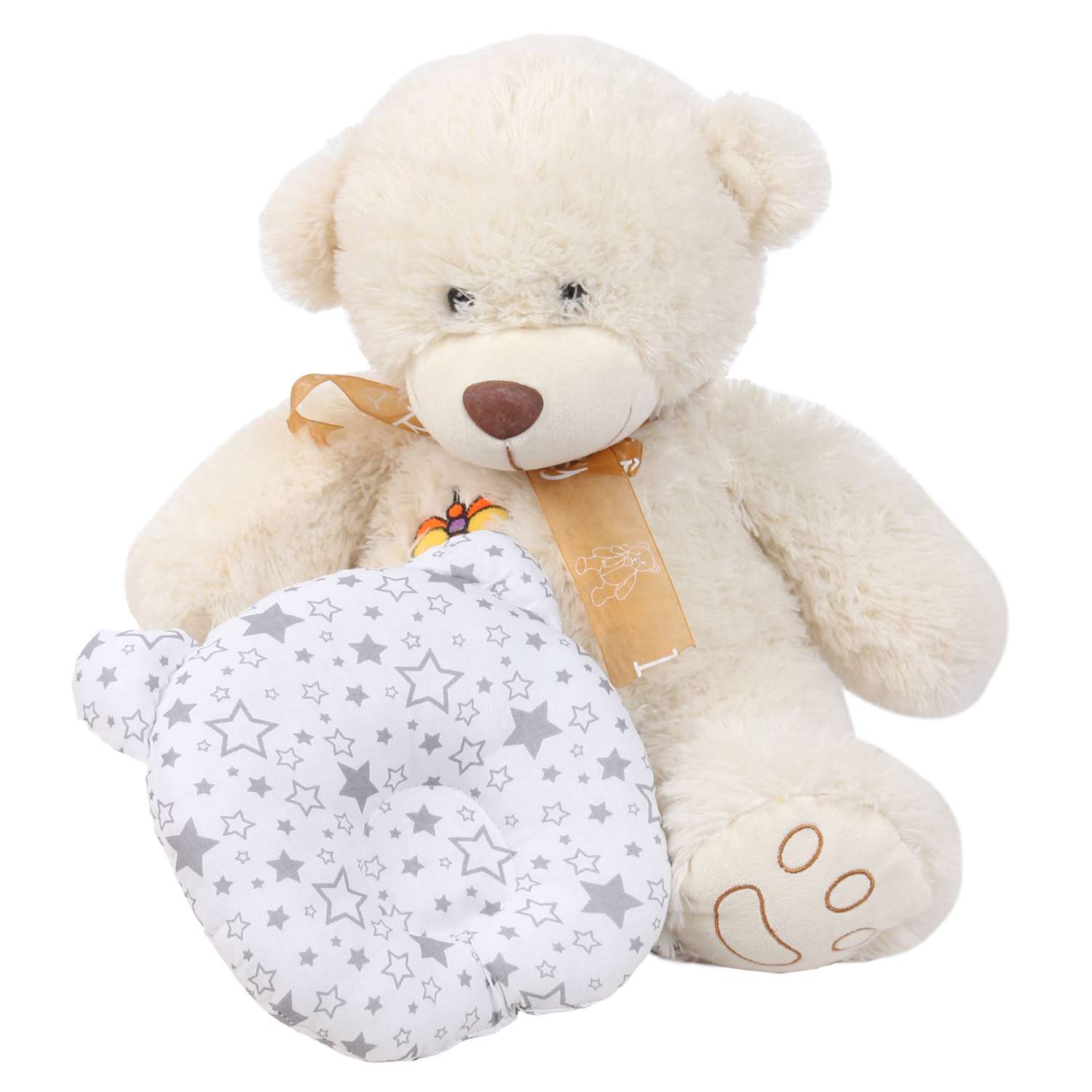 Подушка Amarobaby First Pillow Звездопад Серый - фото 6