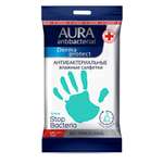 Влажные салфетки AURA Antibacterial Алоэ 15шт