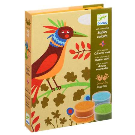 Набор для творчества Djeco Райские птицы с цветным песком 08639