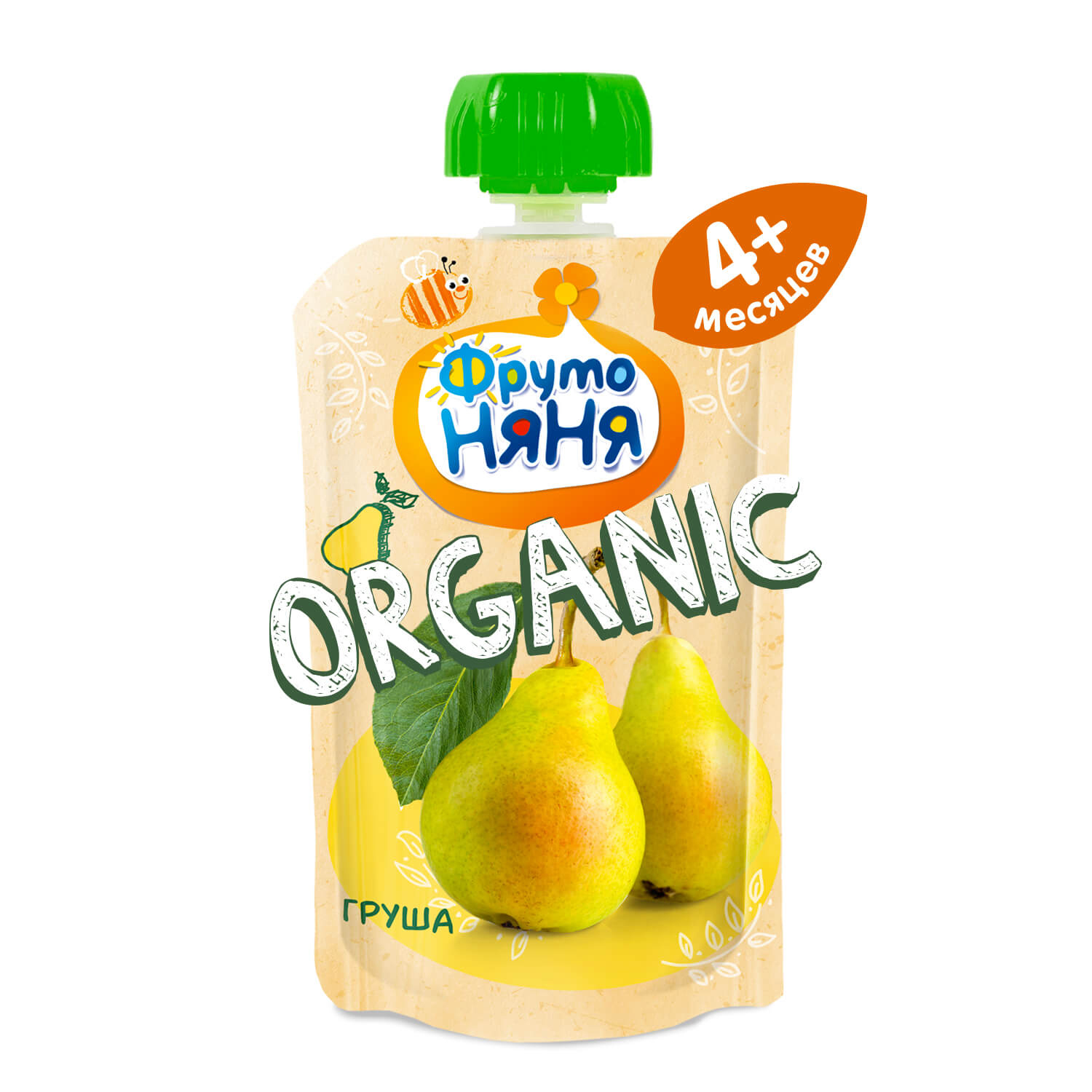 Пюре ФрутоНяня Organic груша натуральное 90г с 4месяцев - фото 2