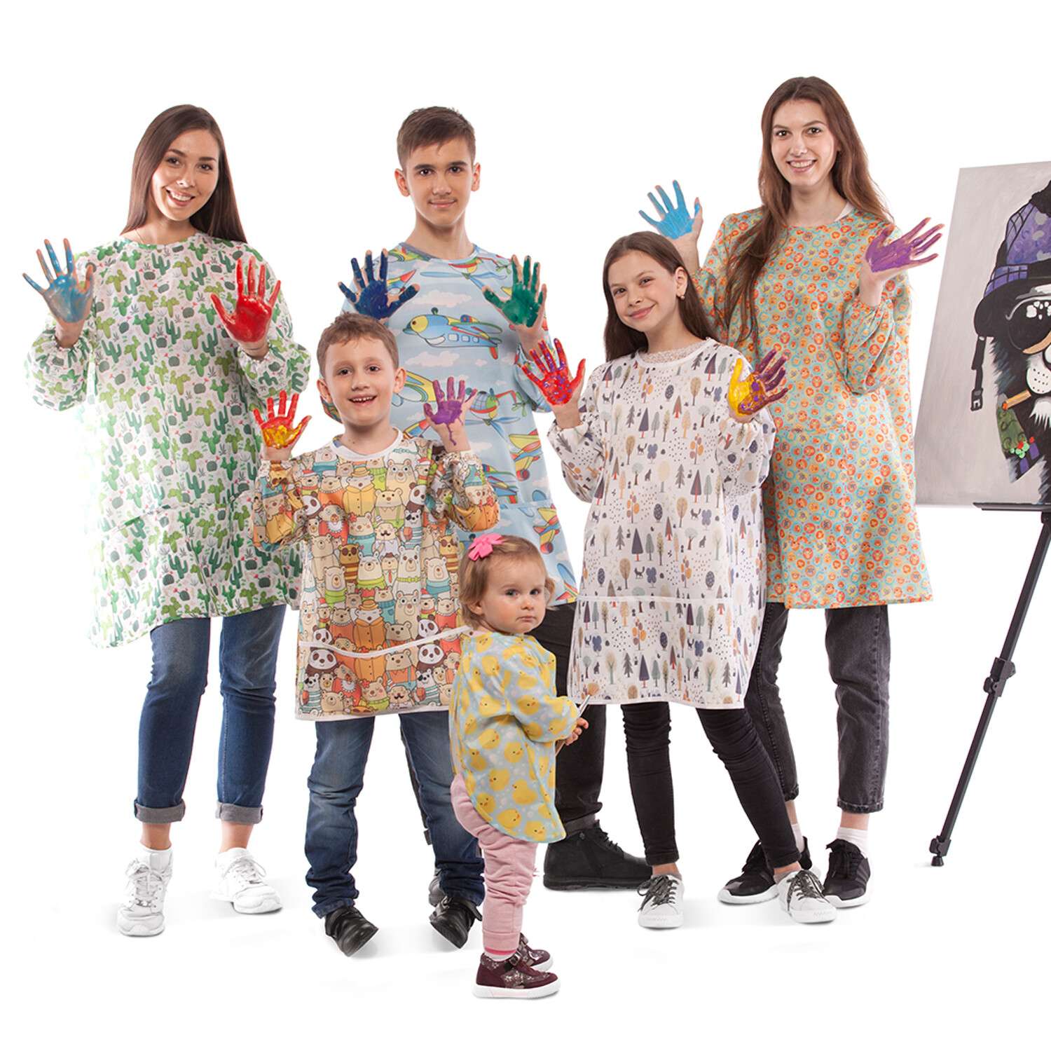 Фартук для труда и творчества JoyArty для детей 5-7 лет Модные бананы - фото 9