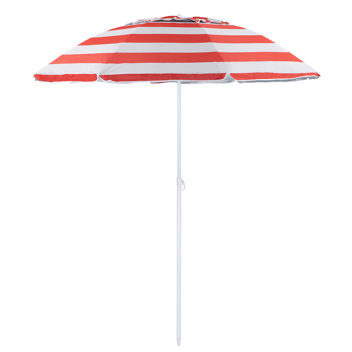 Зонт пляжный BABY STYLE солнцезащитный зонт большой садовый с клапаном 2.2 м красный - фото 1