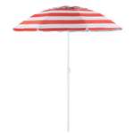 Зонт пляжный BABY STYLE солнцезащитный зонт большой садовый с клапаном 2.2 м красный