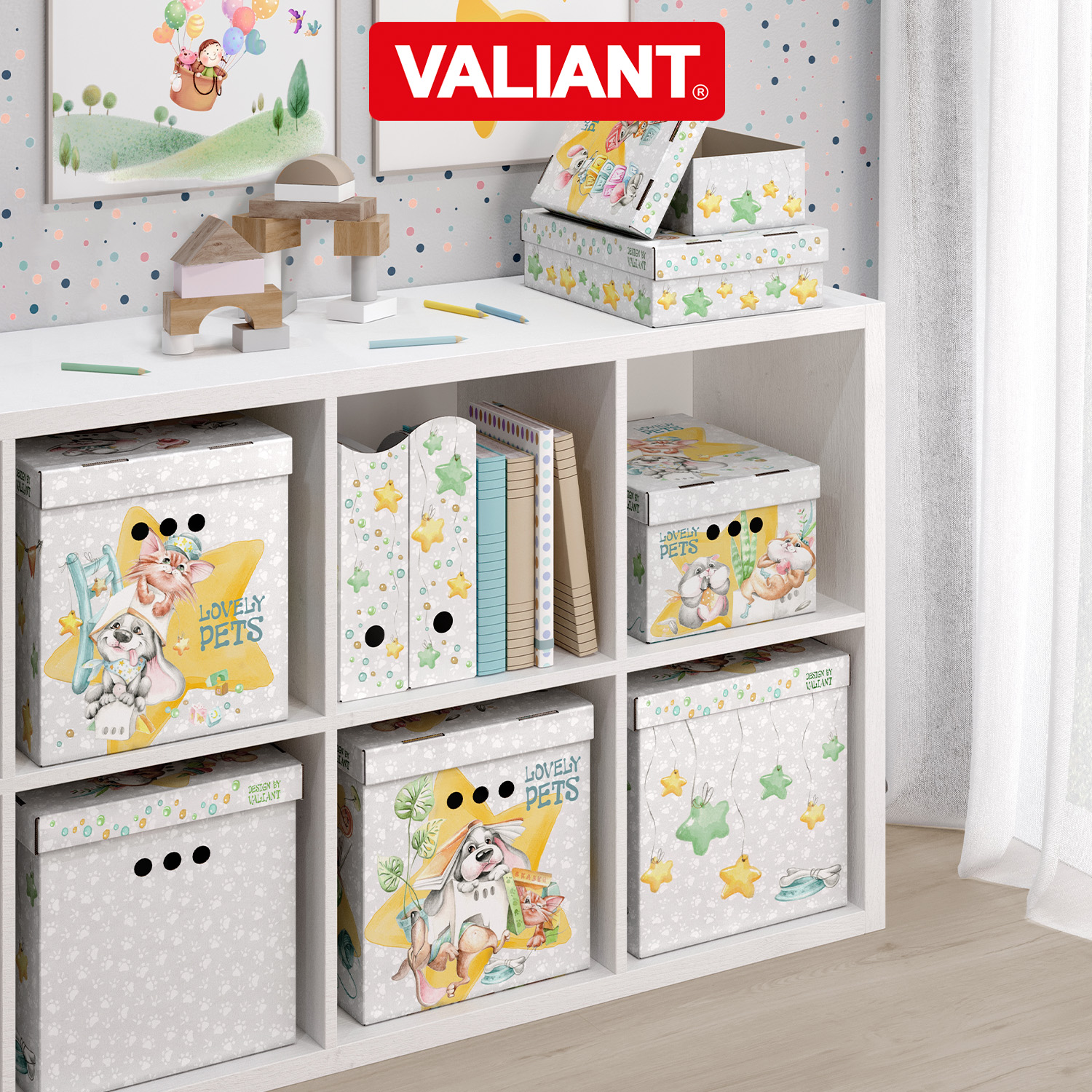 Коробка для хранения VALIANT Набор 4 шт 25*33*18.5 см 4S - фото 11