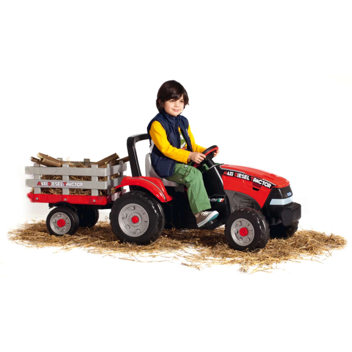 Детский педальный трактор PEG PEREGO Maxi Diesel Tractor - фото 2