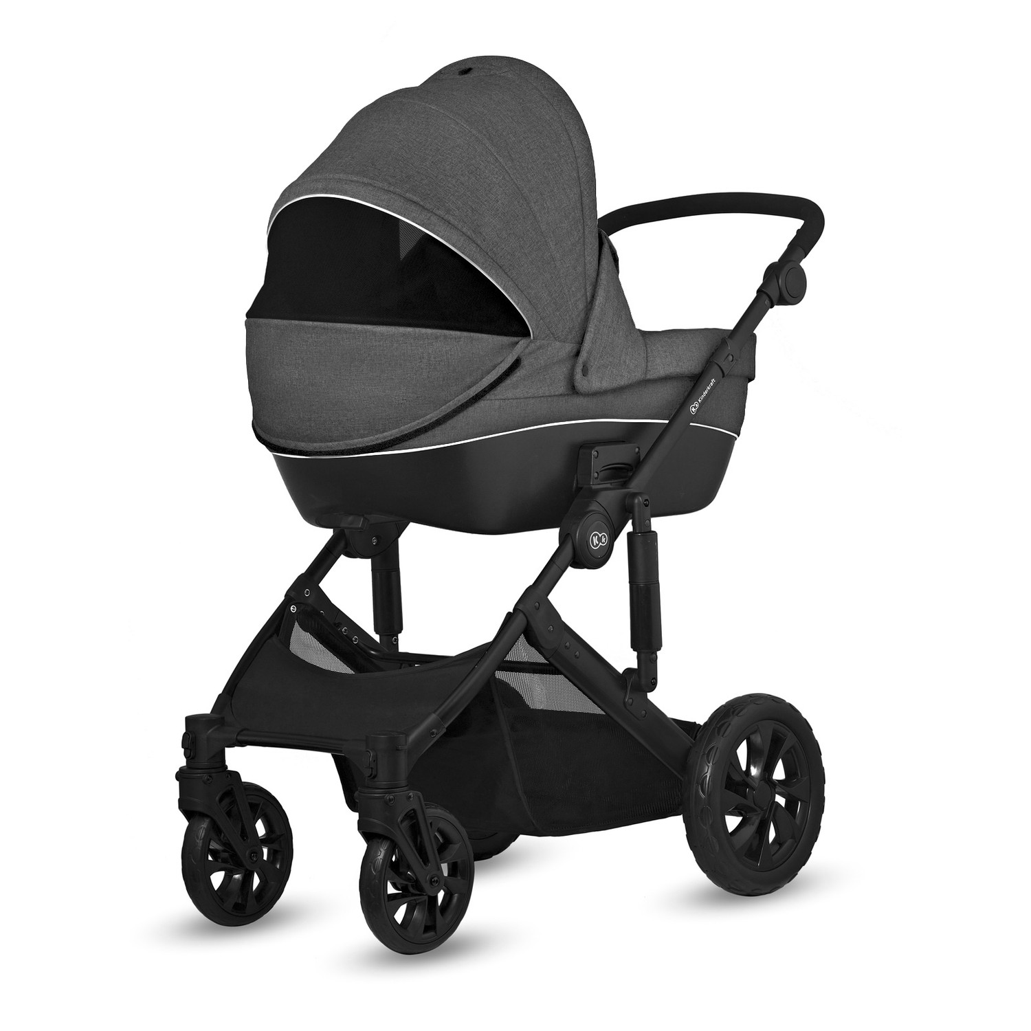 Коляска 3в1 Kinderkraft Prime Lite black - фото 3