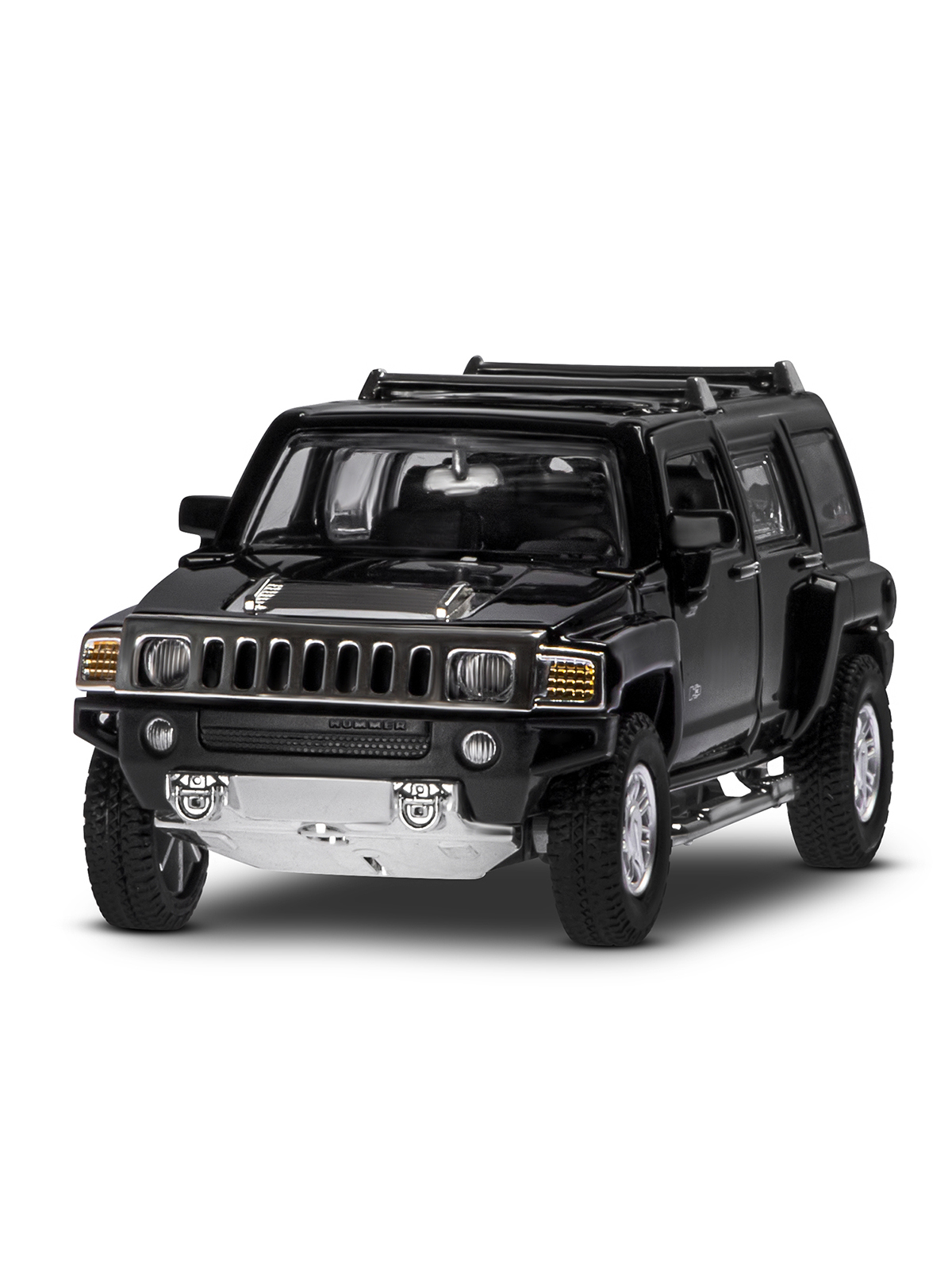 Внедорожник АВТОпанорама Hummer 1:32 инерционный черный JB1251156 - фото 10