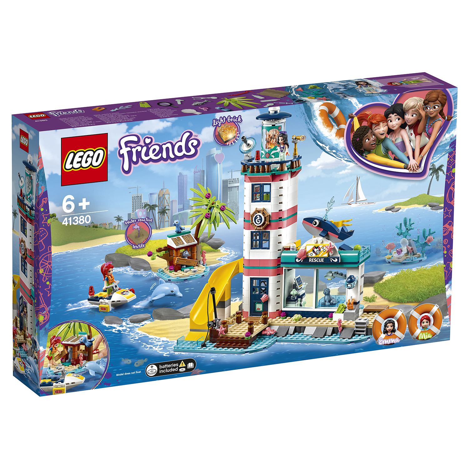 Конструктор LEGO Friends Спасательный центр на маяке 41380 купить по цене  2999 ₽ в интернет-магазине Детский мир