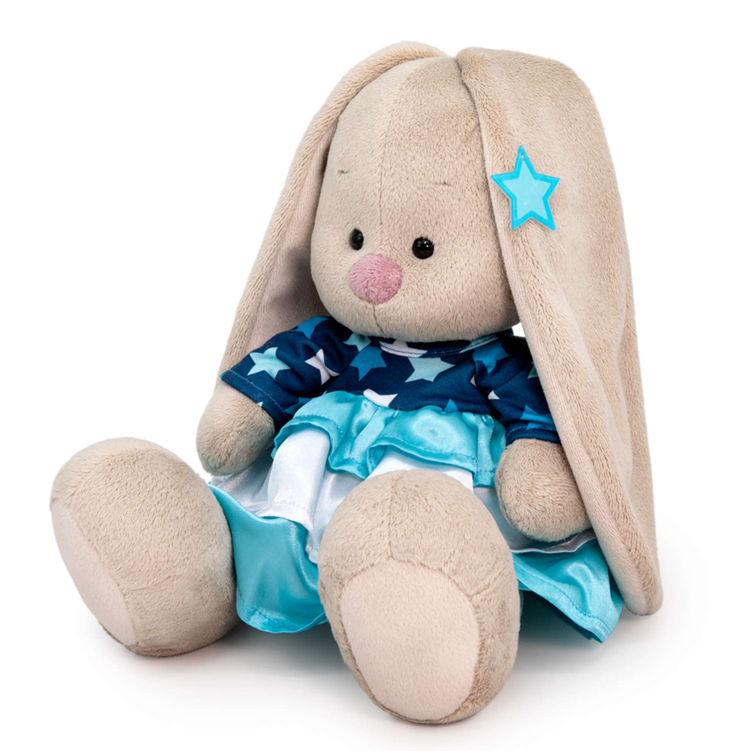 Мягкая игрушка BUDI BASA Зайка Ми в платье со звездами 18 см SidS-519 - фото 2