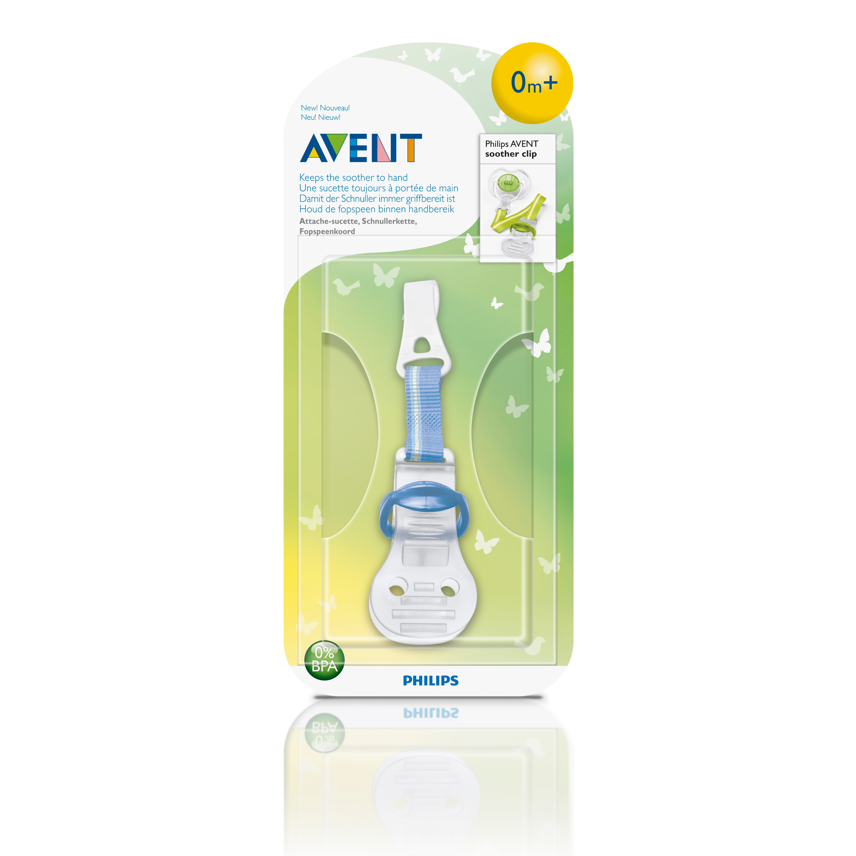 Клипса Philips Avent (SCF185/00) для пустышки Голубая - фото 3