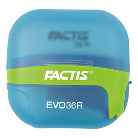 Точилка FACTIS EVO36R с ластиком голубого цвета F4707116