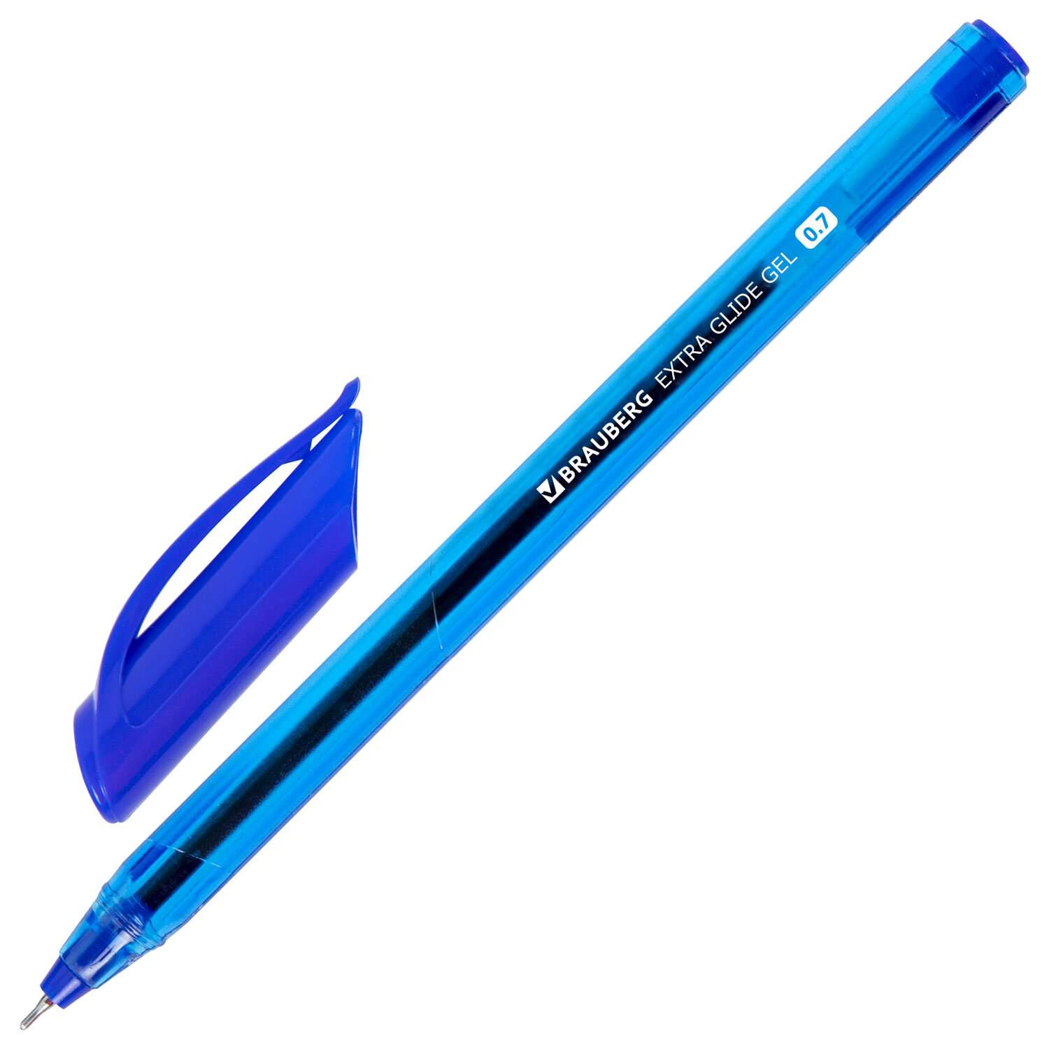 Ручки гелевые Brauberg цветные набор 10 цветов трехгранные - фото 5