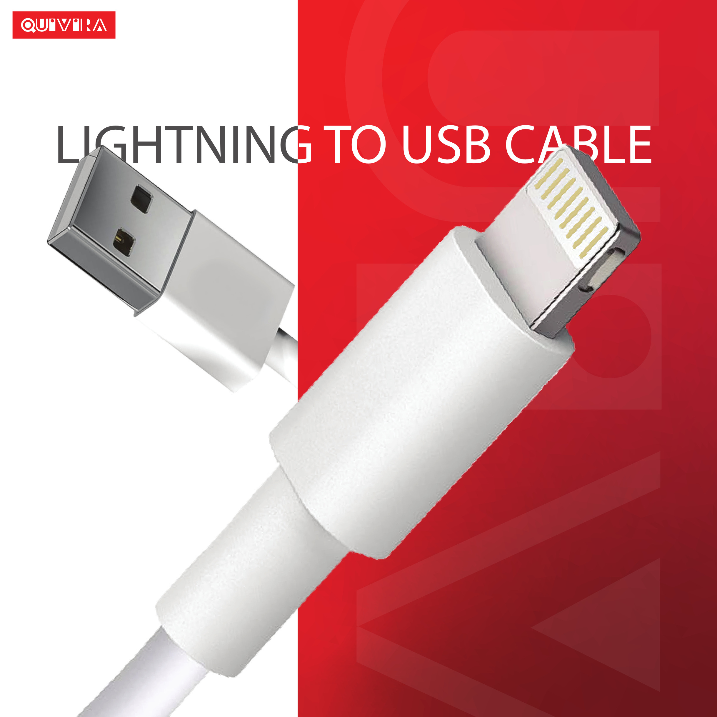 Кабель для телефона QUIVIRA lightning-usb