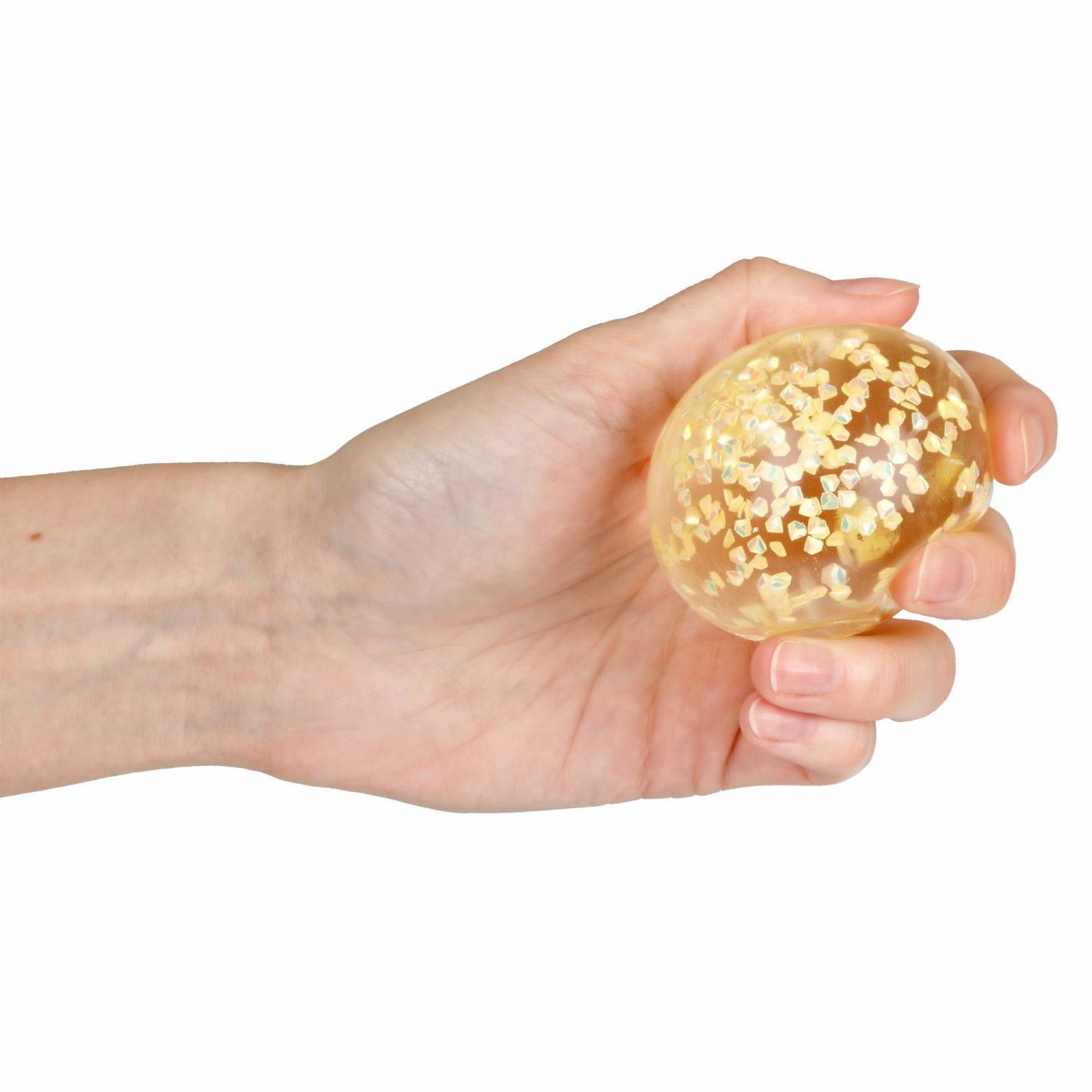 Игрушка-антистресс Крутой замес Супергель шар бриллиант желтый - фото 2