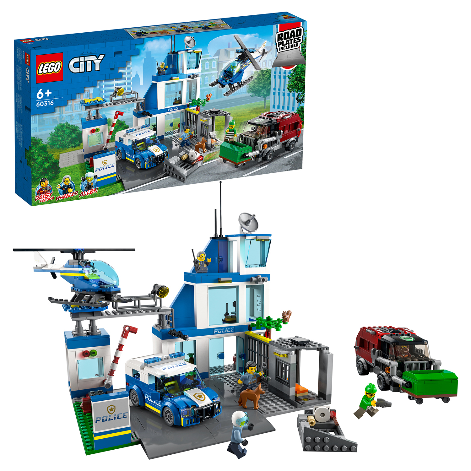 Конструктор LEGO City Police Полицейский участок 60316 купить по цене 6499  ₽ в интернет-магазине Детский мир