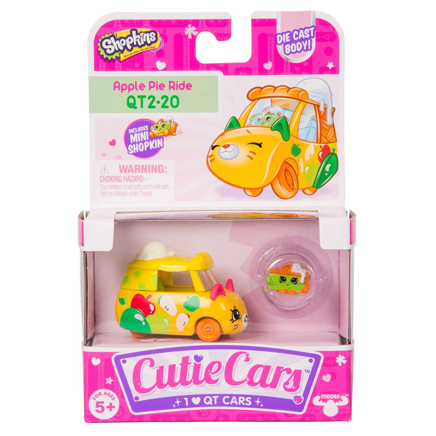 Машинка Cutie Cars с мини-фигуркой Shopkins S3 Яблочный Пирог 56772 - фото 2