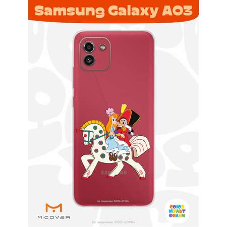 Силиконовый чехол Mcover для смартфона Samsung Galaxy A03 Союзмультфильм Спасение Мери