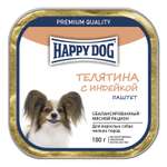 Корм для собак Happy Dog мелких пород телятина-индейка паштет 100г