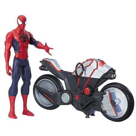 Фигурка Человек-Паук (Spider-man) Человек-Паук и мотоцикл B9767EU6