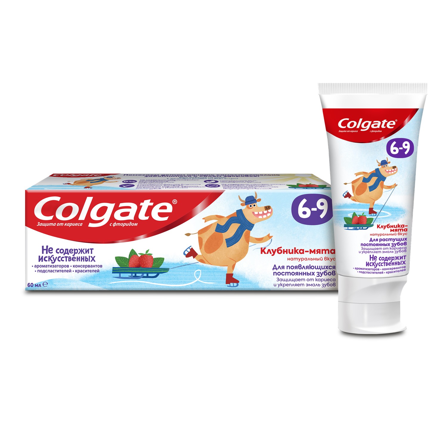 Зубная паста Colgate Клубника-Мята 60мл 6-9лет - фото 7
