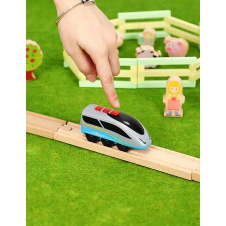 Поезд детский со светом А.Паровозиков с тунелем игрушечная модель на батарейках