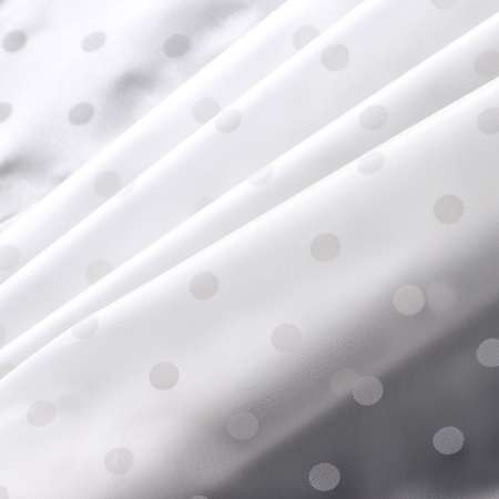 Штора для ванны Доляна «Горошек» 180×180 см EVA цвет белый