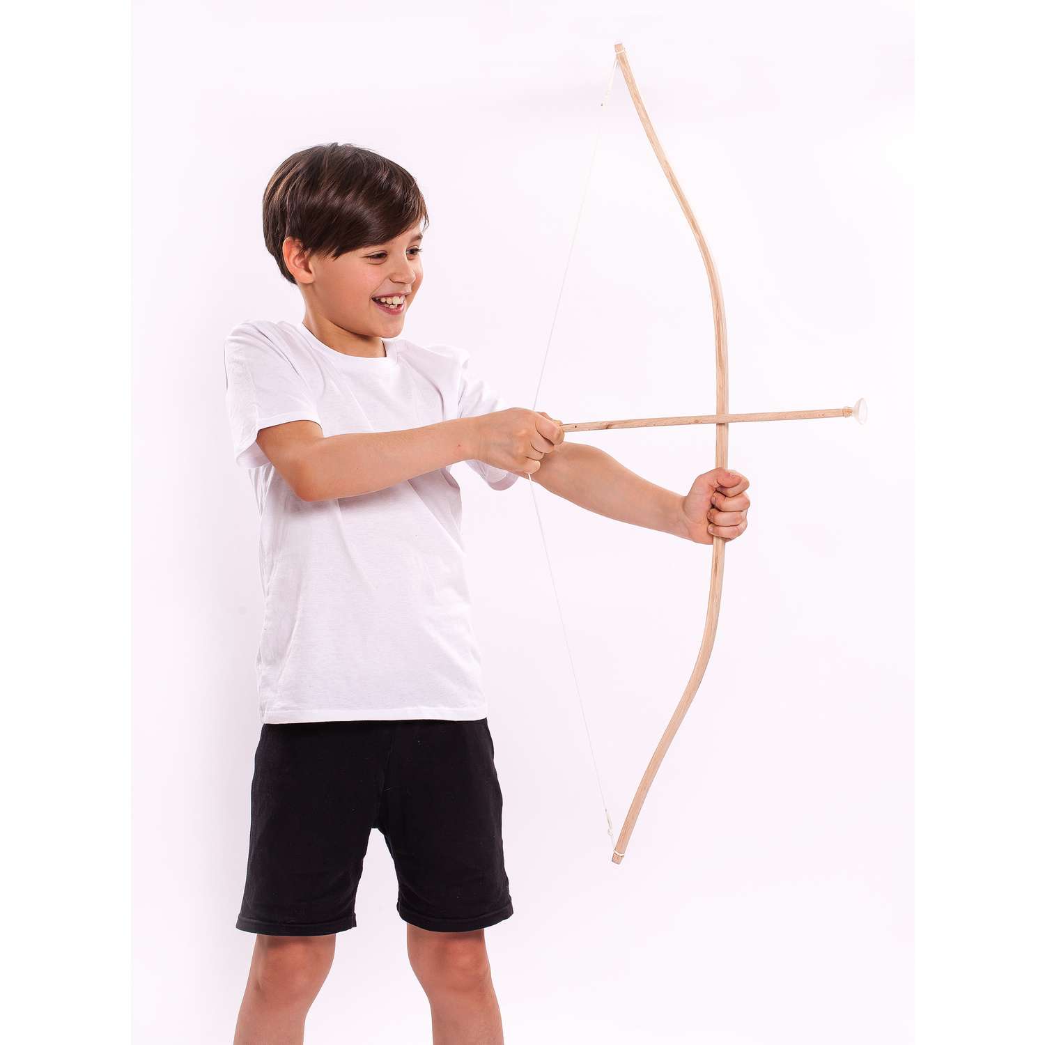 Деревянный лук Древо Игр детский со стрелами на присосках - фото 11