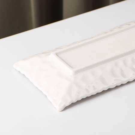 Блюдо сервировочное Sima-Land керамическое «Воздушность» 30 5×9 5 см цвет белый
