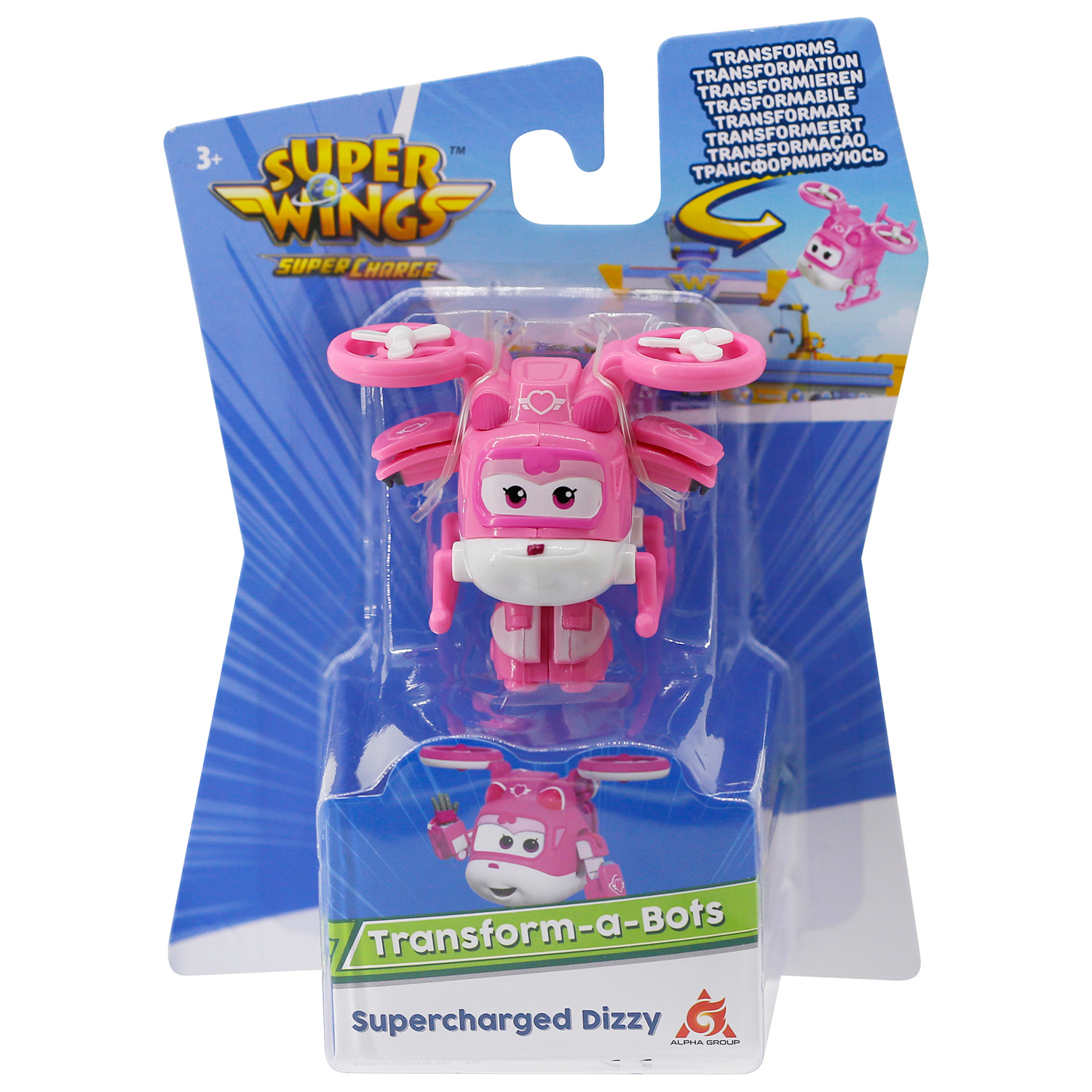 Самолет Super Wings Заряженный Диззи розовый EU740044 - фото 2